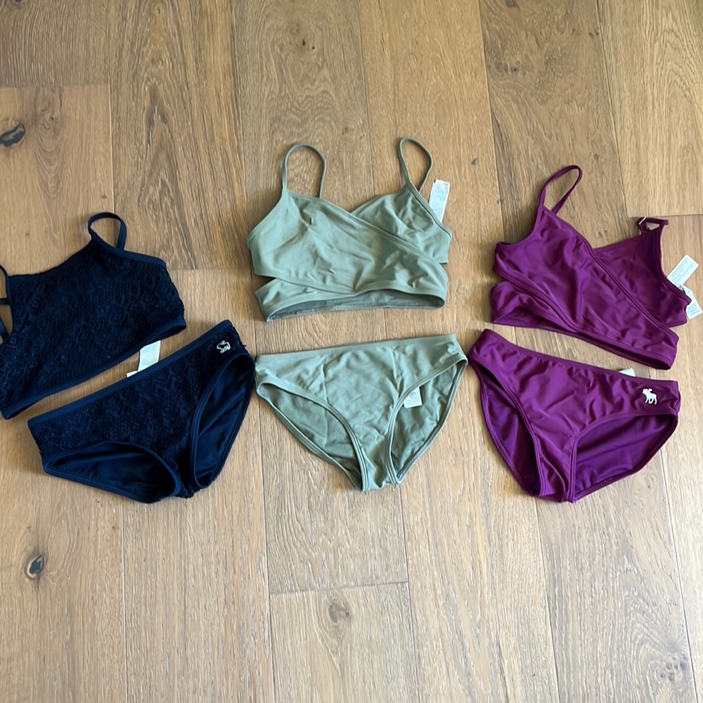 Abercrombie Kids 11/12 swimsuits - set of 3